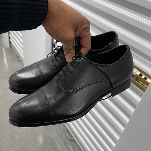 New Zara Dress Shoes Black Sz 44 - Picture 8 of 10